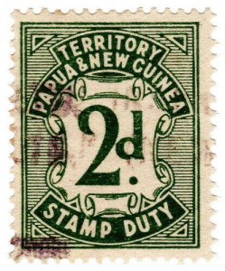 (I.B) Papua New Guinea Revenue : Stamp Duty 2d