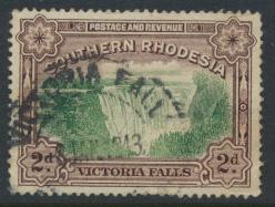 Southern Rhodesia SG 35a  SC# 37 Used perf 14  lighter shade see details