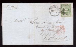 British Guiana #63 Very Fine Used On Cover To Scotland
