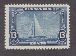 Canada Sc 216 MNH. 1935 13c Britannia Silver Jubilee, fresh, F-VF.