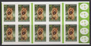 AUSTRALIA SGSB436(3947a) 2013 TOP DOGS BOOKLET MNH