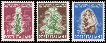 Scott #544-6 Tobacco Plant  MNH