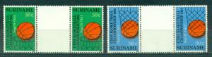 Surinam #687-688  Gutter Pairs  Mint NH  Scott $6.50
