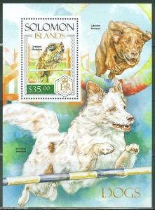 SOLOMON ISLANDS 2014 DOGS S/S  MINT NH