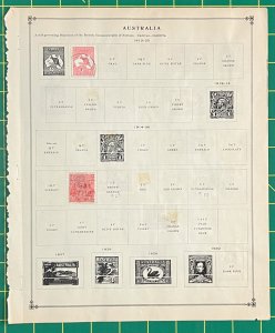 Australia Stamp Collection on Scott Album Pages CV $30+ ZAYIX 0825BB3735