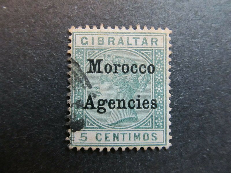 A4P9F62 Morocco Agencies 1899 5c used