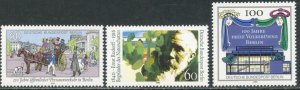 GERMANY BERLIN Sc#9N585-9N592 1990 Eight Complete Stamps OG Mint NH