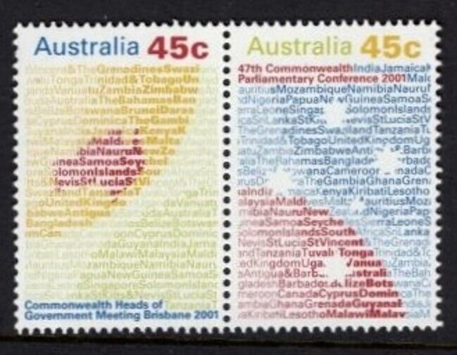 Australia Scott 1998-1999 MNH, Commonwealth Heads, set of 2