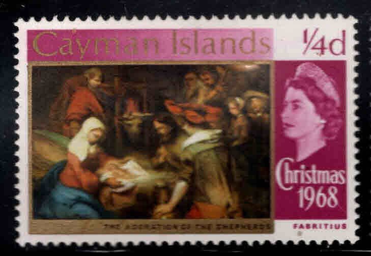 Cayman Islands Scott 209 MH* Christmas stamp new color variety