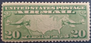 US C9, Mail planes over US, Cat. value $13.50, MNH, 1926