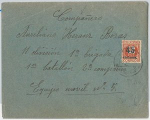 41782 SPAIN - POSTAL HISTORY - COVER posted during last days of the REPUBLICA-