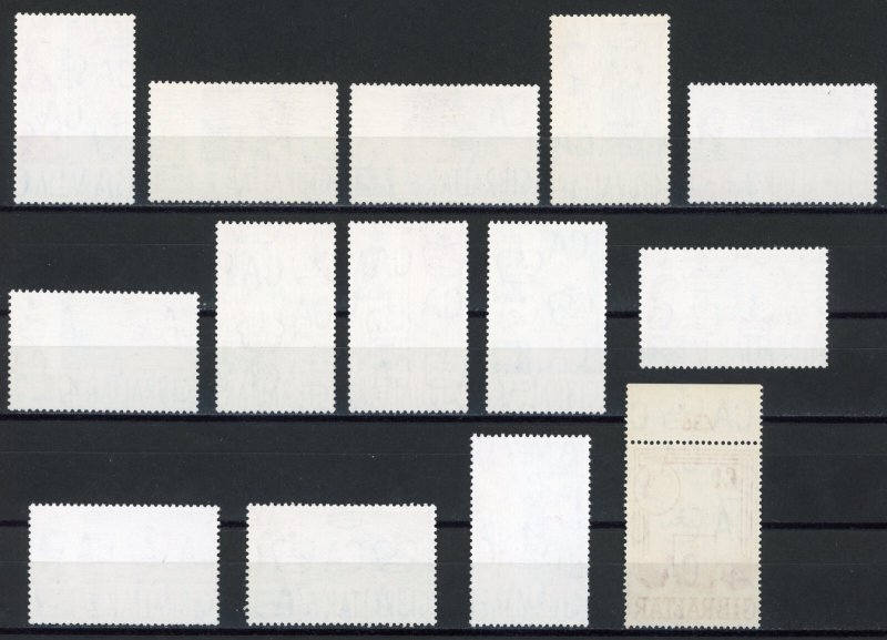 Gibraltar 1960 Sc# 147-160 SG# 160-173 Mint Original Gum Never Hinged Pristine