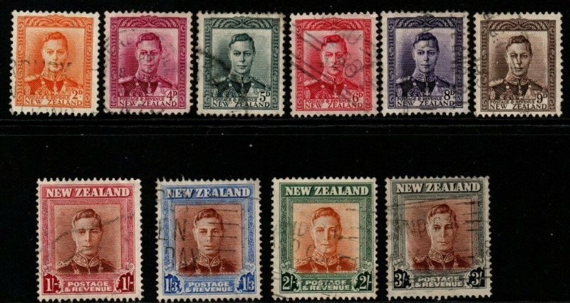 NEW ZEALAND SG680/9 1947-52 DEFINITIVE SET USED 