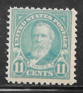 USA 563: 11c Hayes, MNH, F