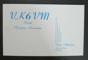 Perth Western Australia 5998 Amateur QSL Card Radio-