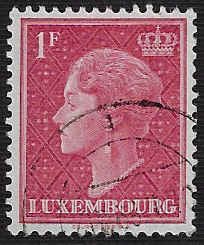 Luxembourg #254 Used LH; 1fr Grand Duchess Charlotte (1948) (2)