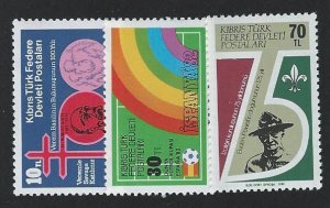 Turkish Republic of Northern Cyprus MNH sc  124-125