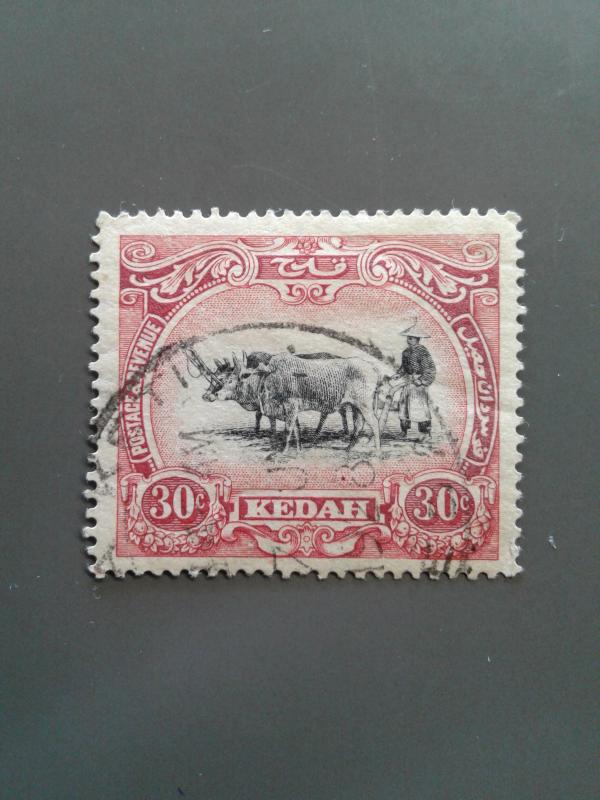 Malaya - Kedah 38 F-VF Used. Scott $ 11.00