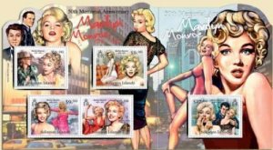 Solomon Islands - Marilyn Monroe - 4 Stamp & Souvenir Sheet 19M-041