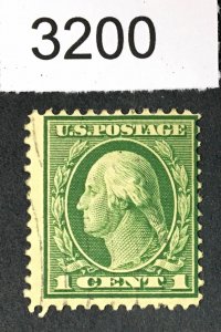 US STAMPS # 405 USED CAT. $ LOT #3200