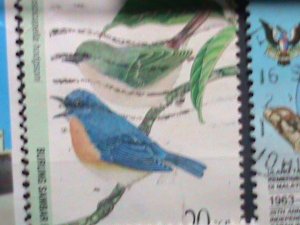 ​MALAYSIA STAMP:1967 LARGE AND PICTORIA STAMPS - USED VERY FINE #M-9