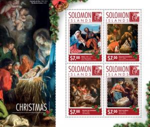 SOLOMON ISLANDS 2014 SHEET CHRISTMAS slm14612a