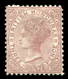 British Honduras #5 (SG 7) Cat£170, 1872 3p reddish brown, hinged