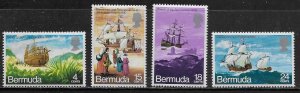 Bermuda Scott #'s 280 - 283 MH