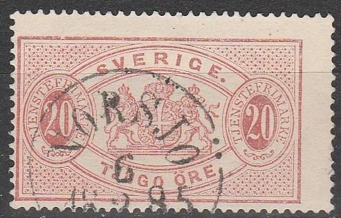 Sweden  #O7 F-VF Used  CV $90.00 (A15188)