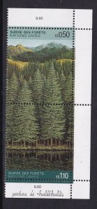 United Nations Geneva  #165-166a  MNH  1988 survival of the forest . pair