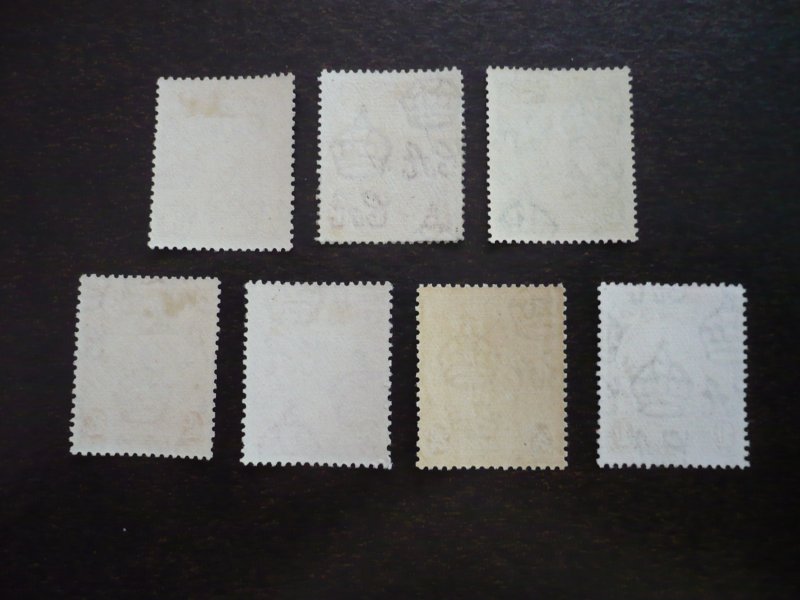 Stamps - Barbados - Scott# 193A-200A - Mint Hinged Part Set of 7 Stamps