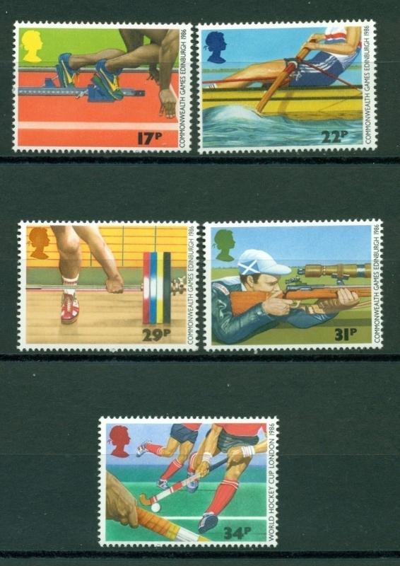 Great Britain Scott #1149-1153 MNH Sports Track Rowing CV$3+