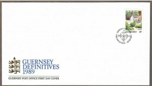 Guernsey # 374 , Definitive Le Variouf FDC - I Combine S/H