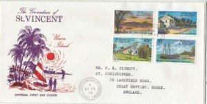 Grenadines of St Vincent 1976 Union Island FDC special cancel typed VGC