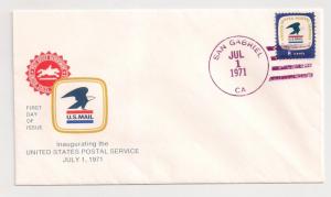 7.1.71 AFFAIR USPS #1396 San Gabriel CA postmark in Violet Scarce!!!