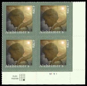 PCBstamps   US #4358 PB $1.68(4x42c)Alzheimer's Awareness, MNH, (PB-4)