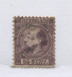 Netherlands 1867 25 cents deep violet used