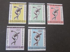 Paraguay 1962 Sc 707-11 Olympic MNH