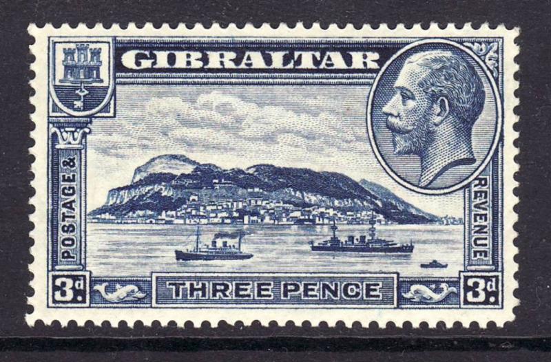 1933 Gibraltar 3d Perf 14 U/M