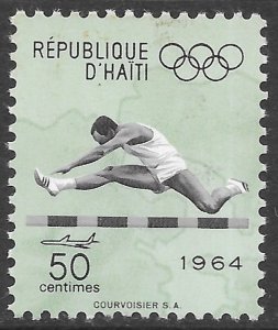 Haiti Scott C223 MLH 50c Olympics Air Mail Issue of 1964, Hurdles