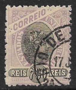 BRAZIL 1894-97 700r Liberty Head Issue Sc 121 VFU