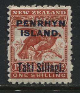 Penrhyn Island 1903 overprinted Tahi Silingi mint o.g.