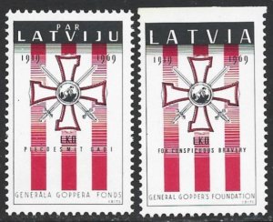 1969 Canada Latvian Scouts in Exile General Goppers Foundation, Latvia F/VF-NH-