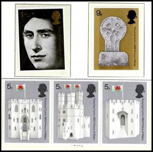 GREAT BRITAIN 1969 History Royal: HRH Prince of Wales Investiture. Complete, MNH
