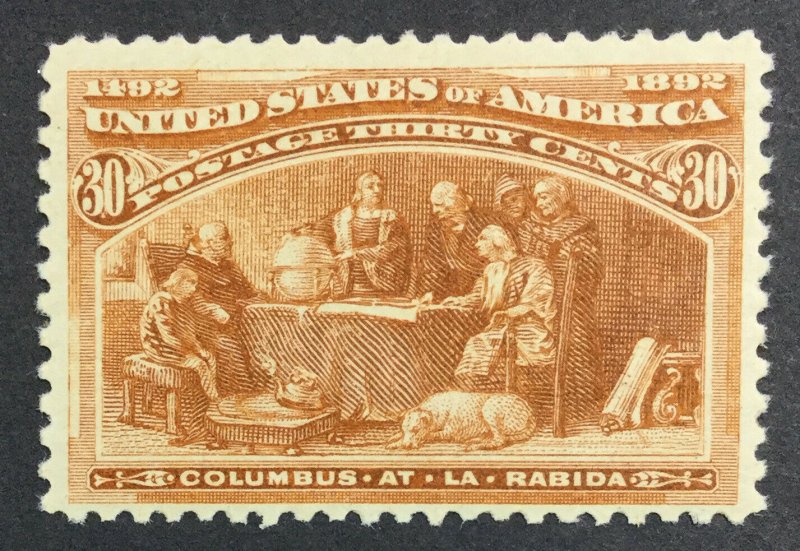 MOMEN: US STAMPS #239 MINT OG H **CERT** $ LOT #37107