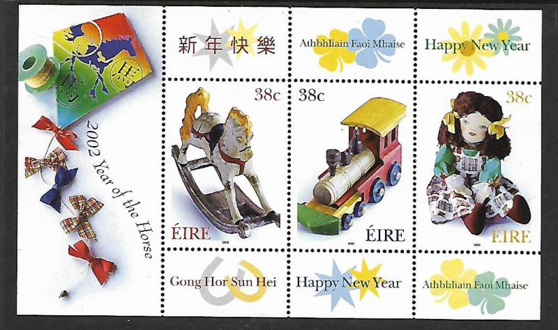 IRELAND 1378 MNH CHILDREN TOYS SOUVENIR SHEET 2002