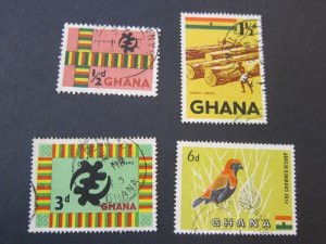 Ghana 1959 Sc 48,50,53,55 FU