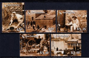 New Zealand 2006 Gold Rush Complete Mint MNH Set SC 2082-2086