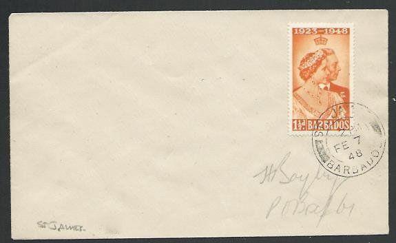 BARBADOS 1948 local cover ST JAMES / BARBADOS village cds..................56889