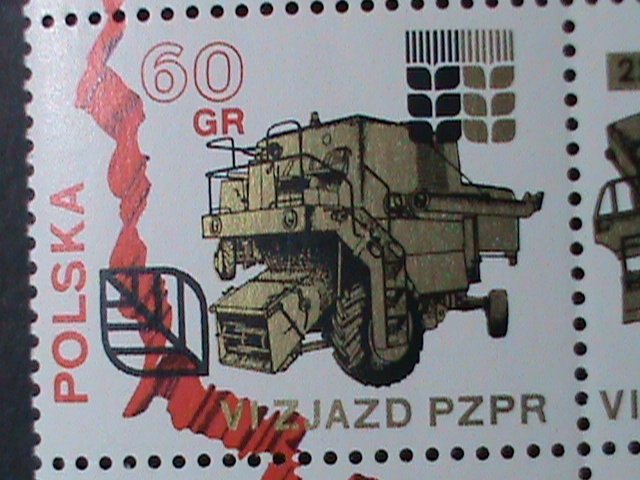 POLAND -1971-SC#1859a- 6TH CONGRESS OF UNITED WORKERS UNION -MNH BLOCK-VF